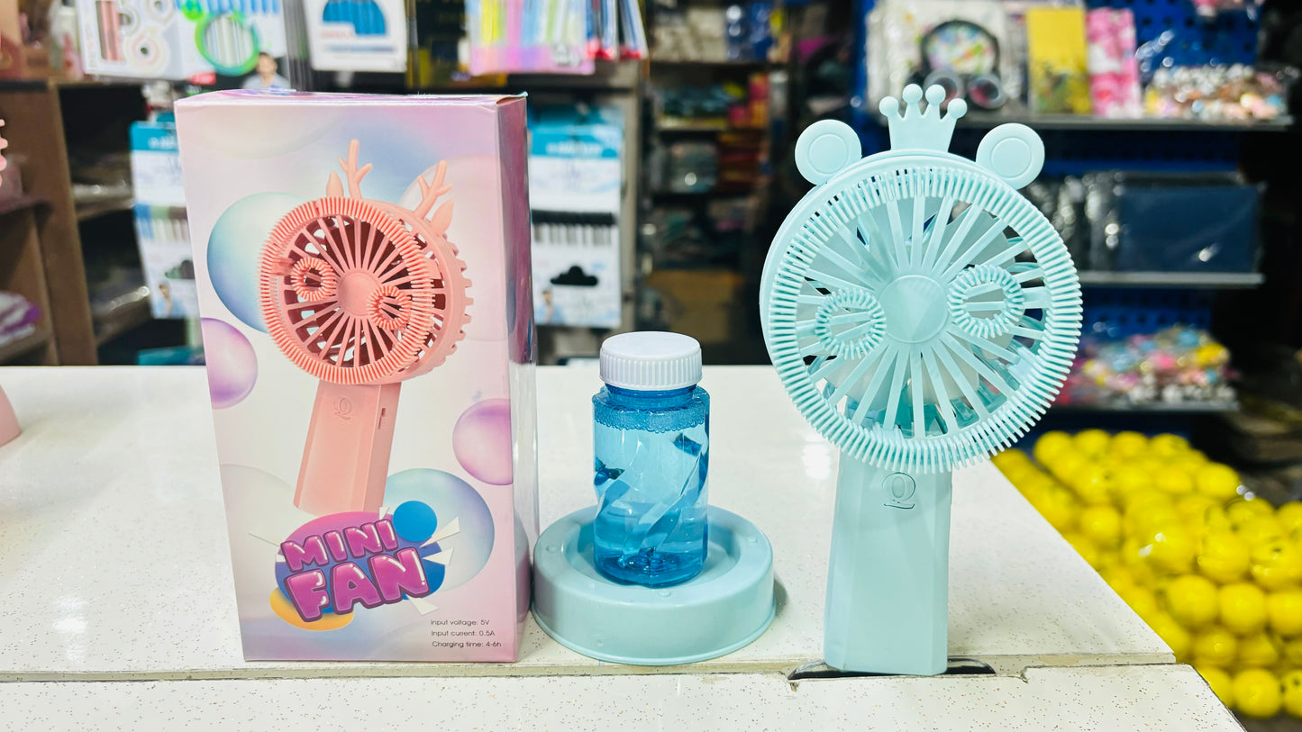 Bubble kids portable Fan