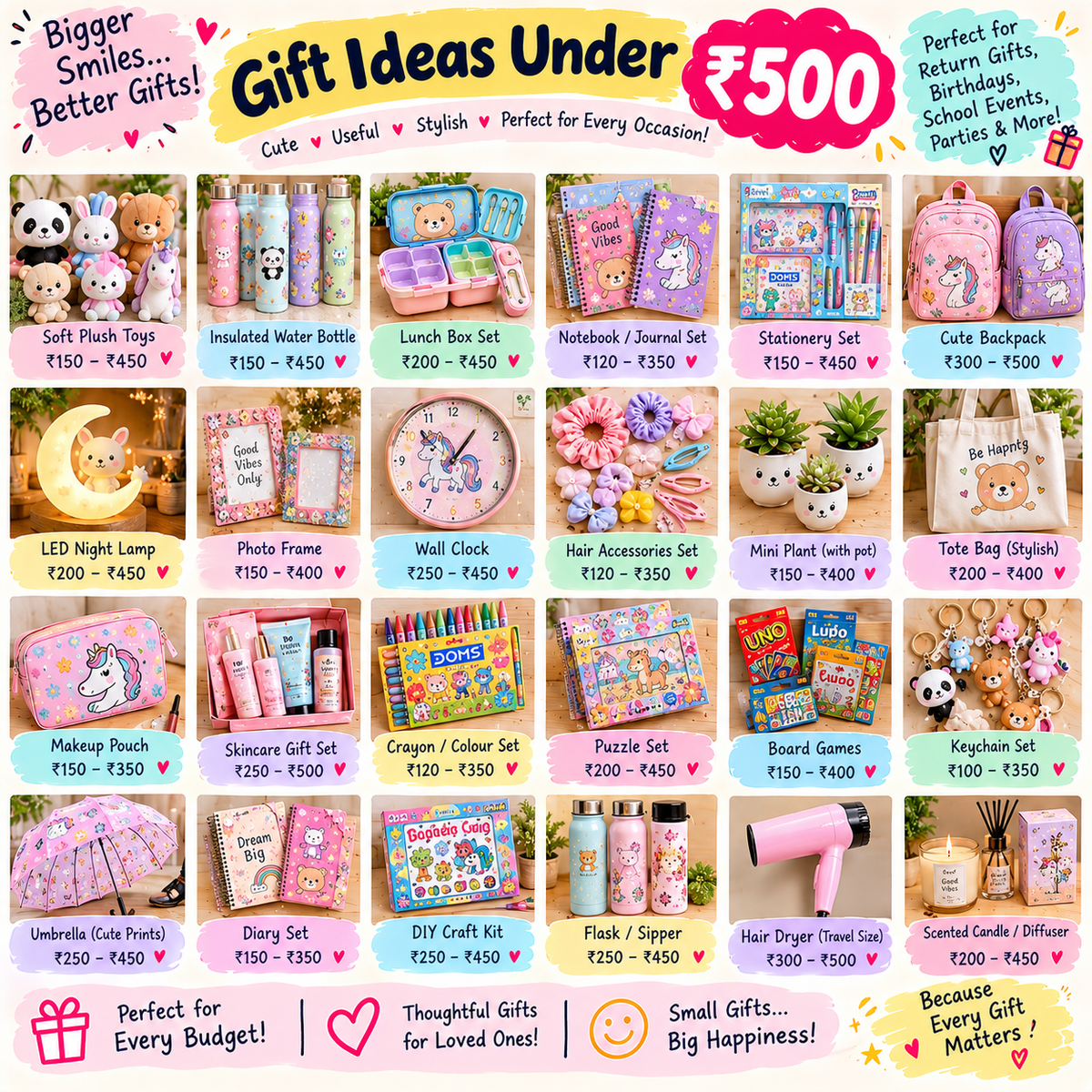 Gift Ideas Under Rs 500