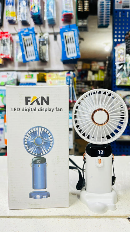 Digital Display kids portable mini fan