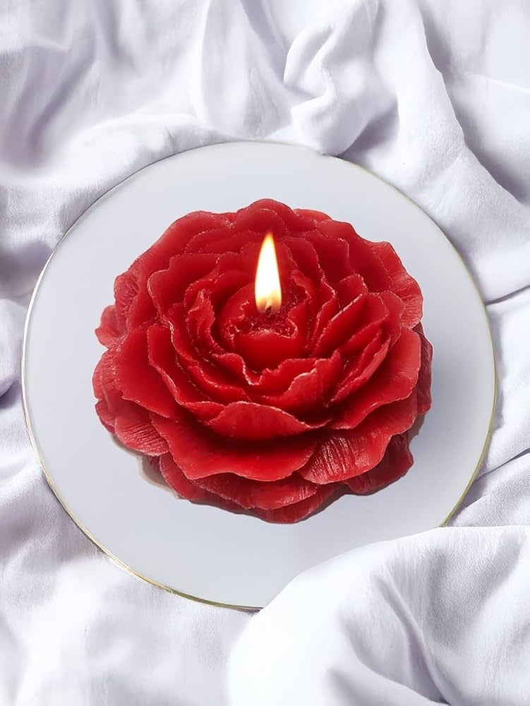 Rose Candle with Fragnance.