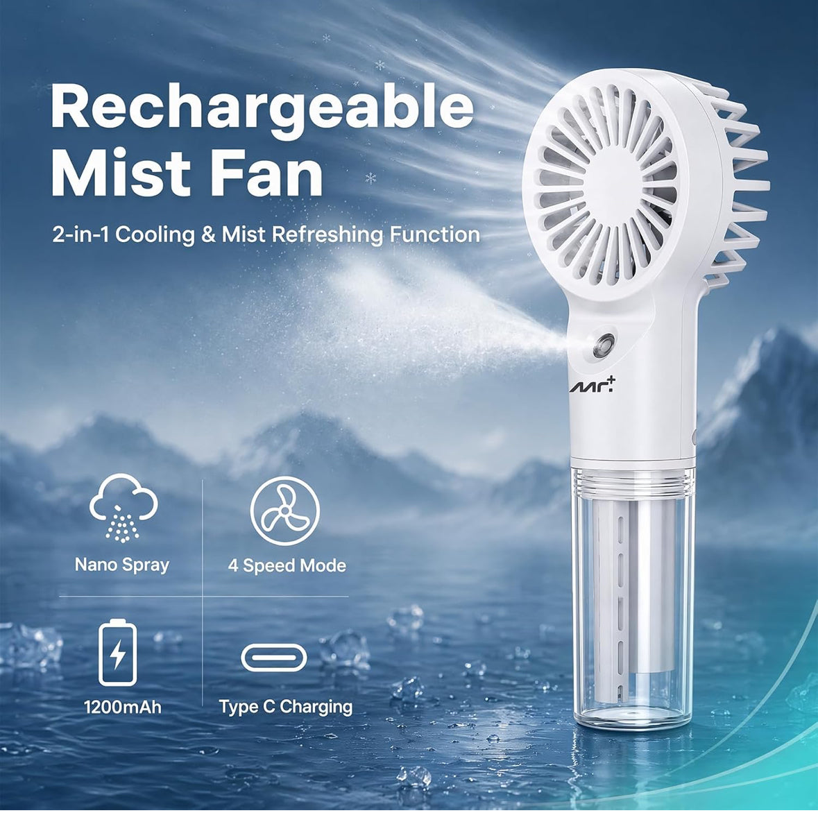 Spray Mist Portable Kids Fan