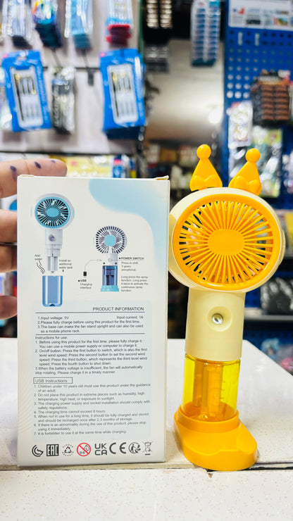 Spray Mist Portable Kids Fan