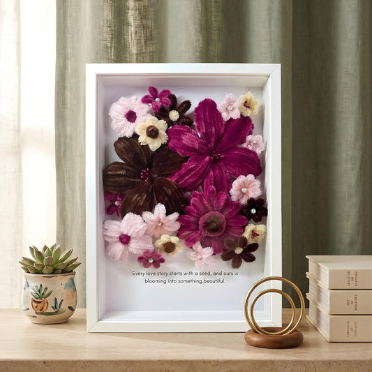 Handmade Pipecleaner Shadow Box Frame For Decor