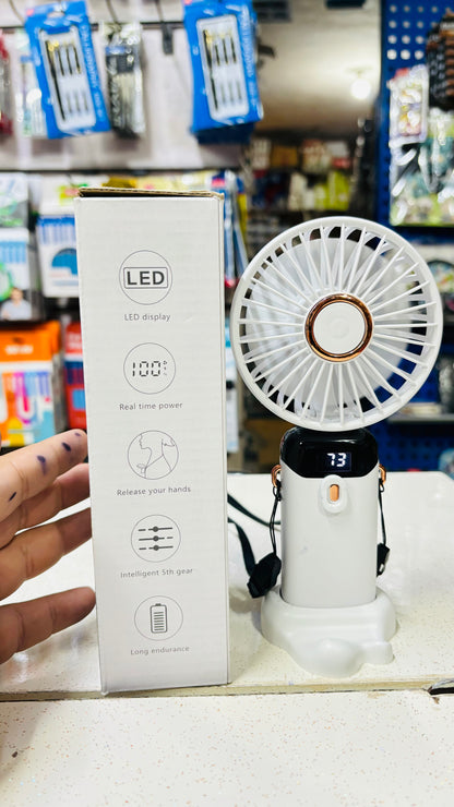 Digital Display kids portable mini fan