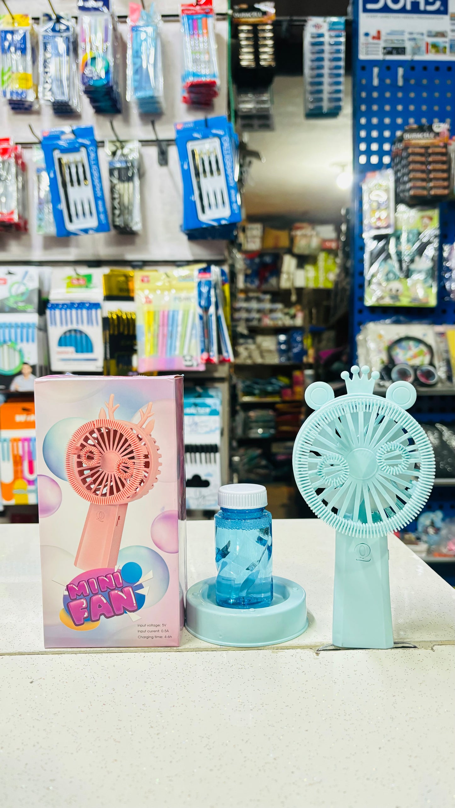 Bubble kids portable Fan