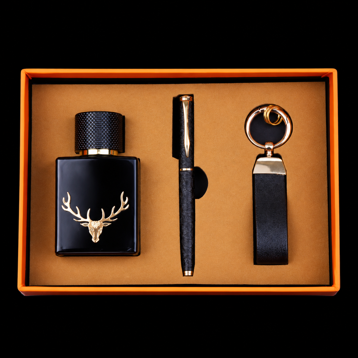 Fragrance Bottle with pen and Keyring Combo