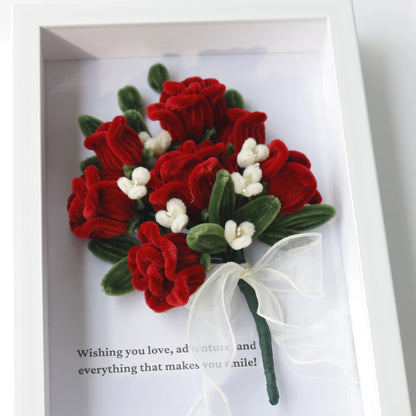 Handmade Pipecleaner Shadow Box Frame For Decor