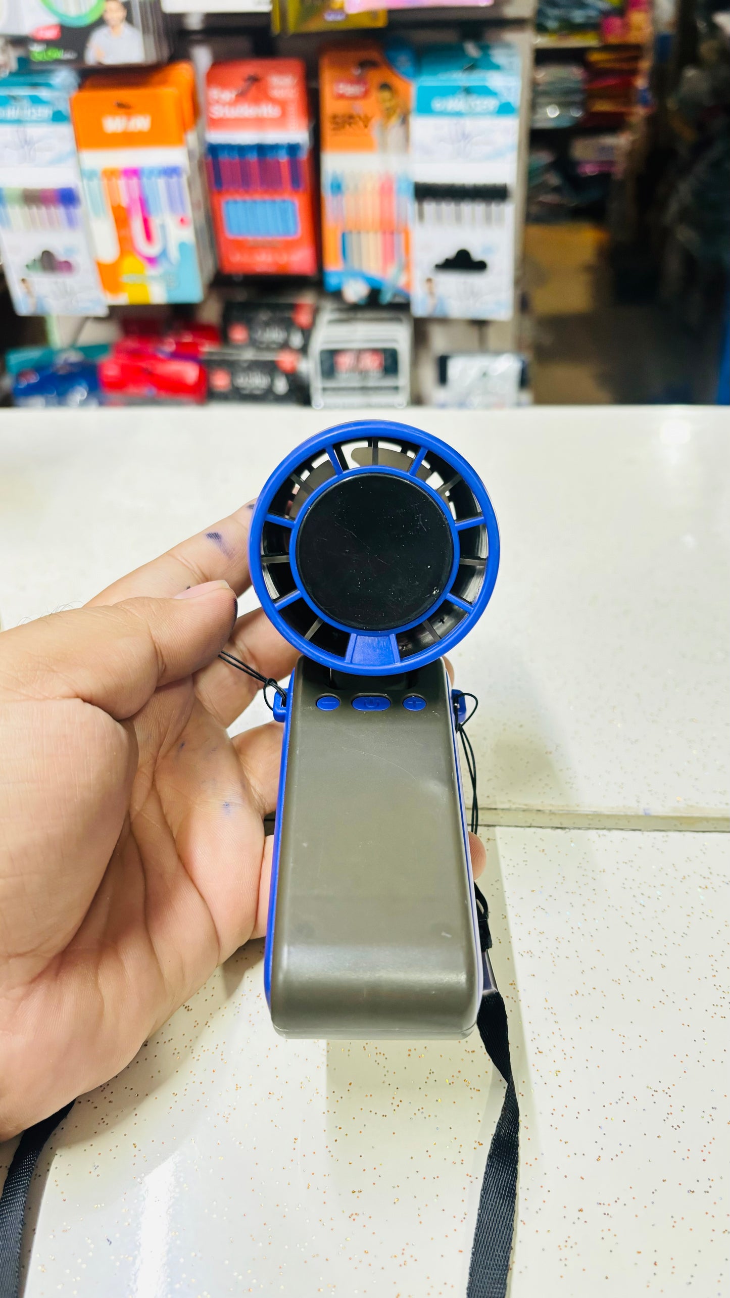 Foldable neck Hanging Fan