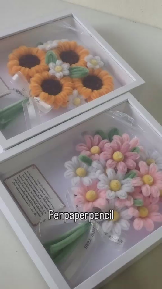 Handmade Pipecleaner Shadow Box Frame For Decor